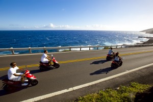 Guided Moped Tour Sandy Beach on a Guided Tour