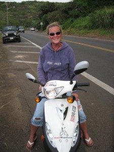 Moped at Diamond Head