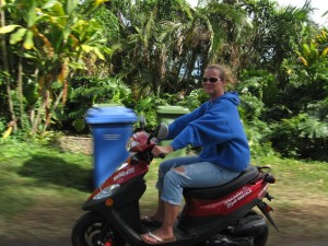 Riding the Mopeds in Hawaii